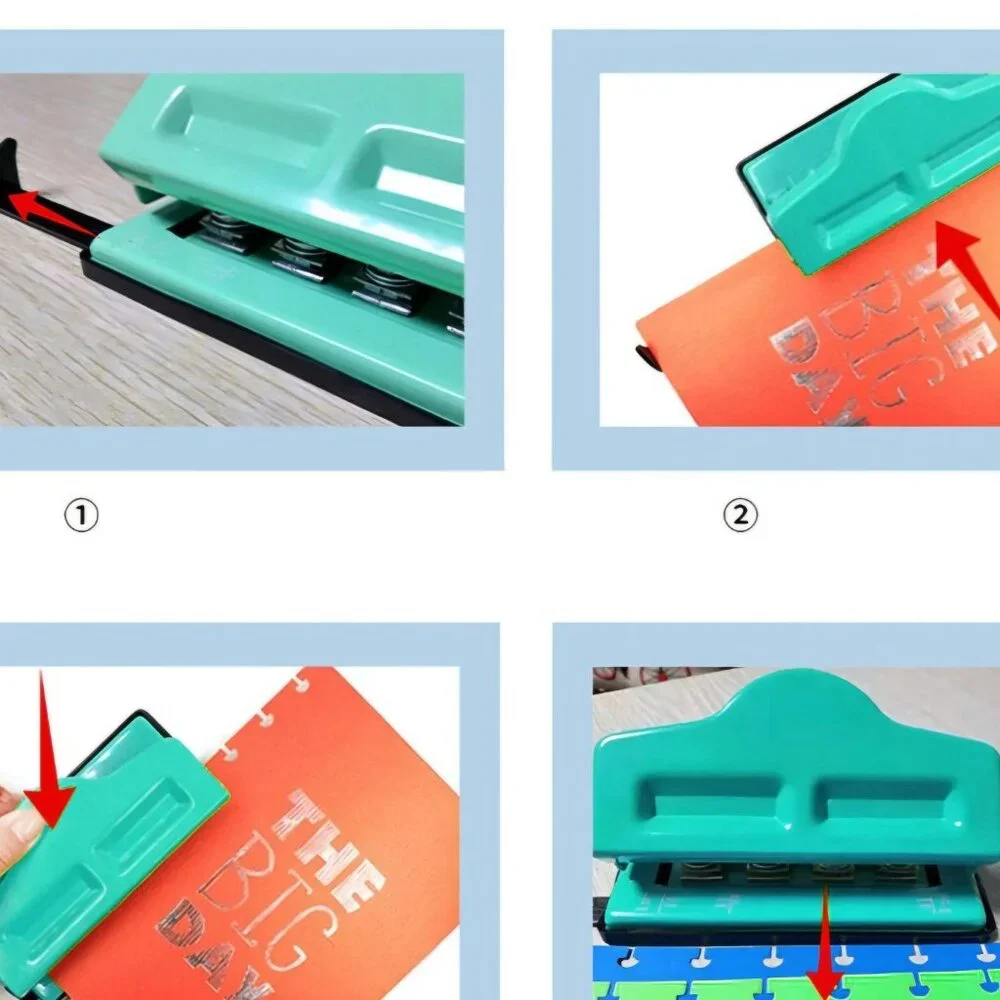 Discbound Hole Punch, 4 Holes Mushroom Paper Punch for Disc Bound happy planner